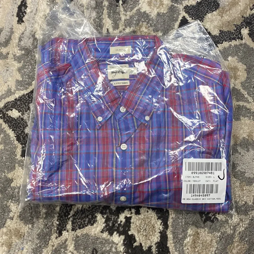 J. Crew Slim Secret Wash cotton poplin shirt